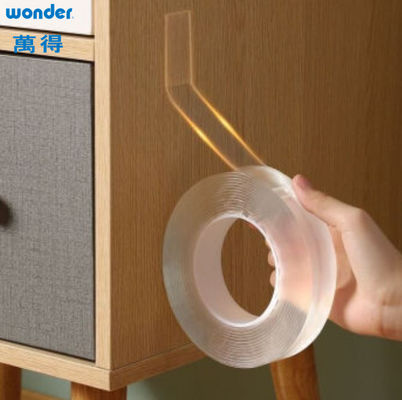 ผสมผสาน Wonder เทปนาโนม้วน ความหนา 2.5 มิลลิเมตร เจลสองด้านใส สามารถรีไซเคิลได้