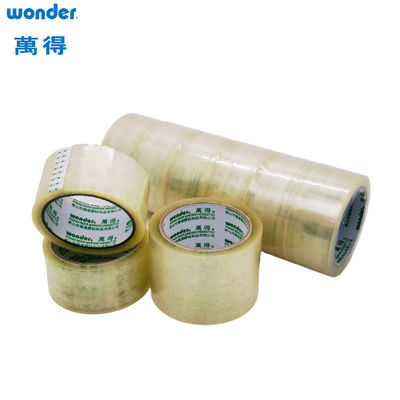 เทปพิมพ์ BOPP แบบโปร่งใส แบบสั่งซื้อ เทปบรรจุเสียงต่ํา 24 มม. x 50 มม.