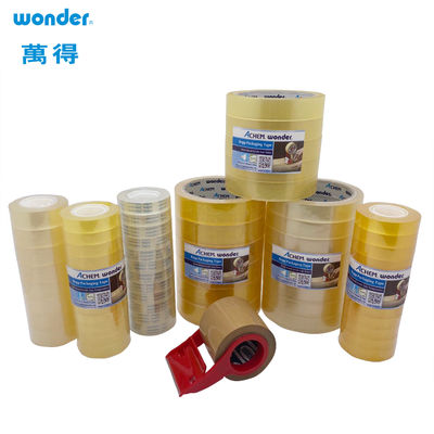 ผ้าห่อของขวัญ BOPP เทปเครื่องเขียนใส ความกว้าง 15 มม ประเภทตัดคะแนน สําหรับโรงเรียน